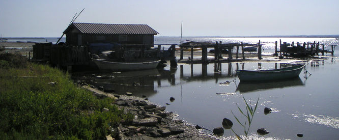 sete thau lagoon fisherman's shack