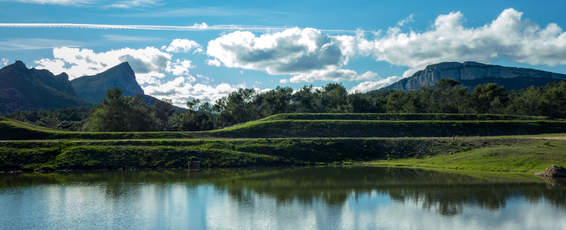 landscape during romantic weekend in Pic Saint Loup