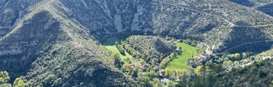 The cirque of Navacelles seen from above