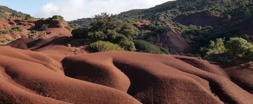 terres rouges au canyon des ruffes